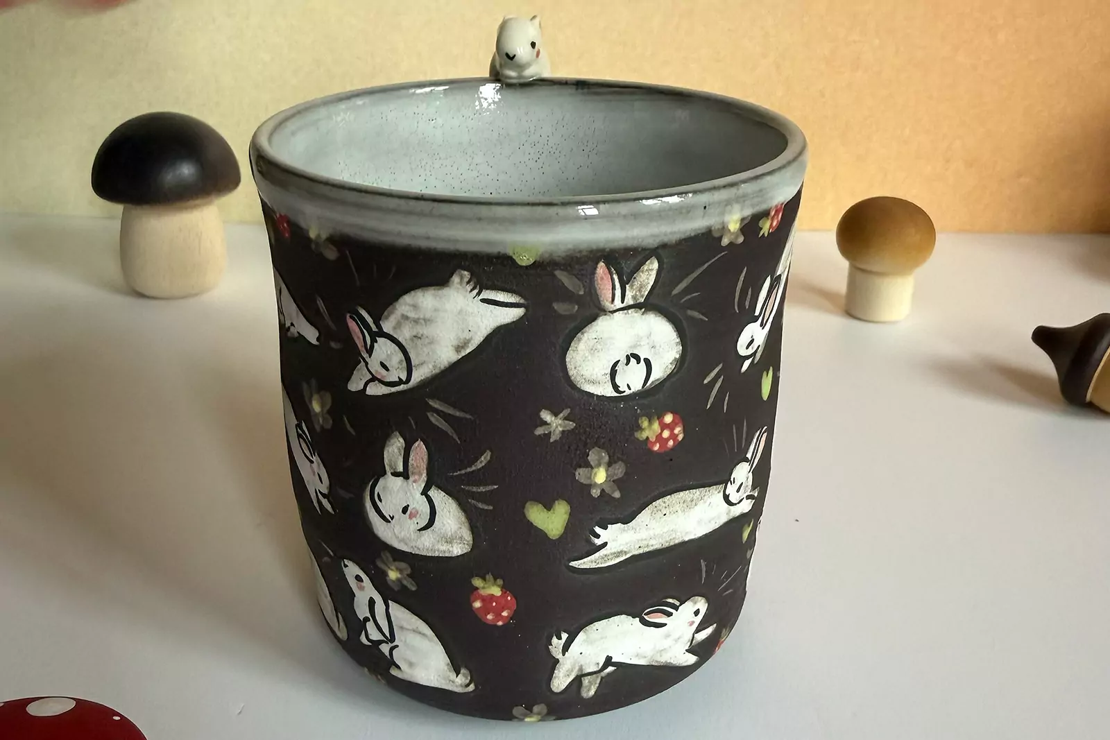 Small Cup - Sculpted - Strawberry Hamsters - Image 9