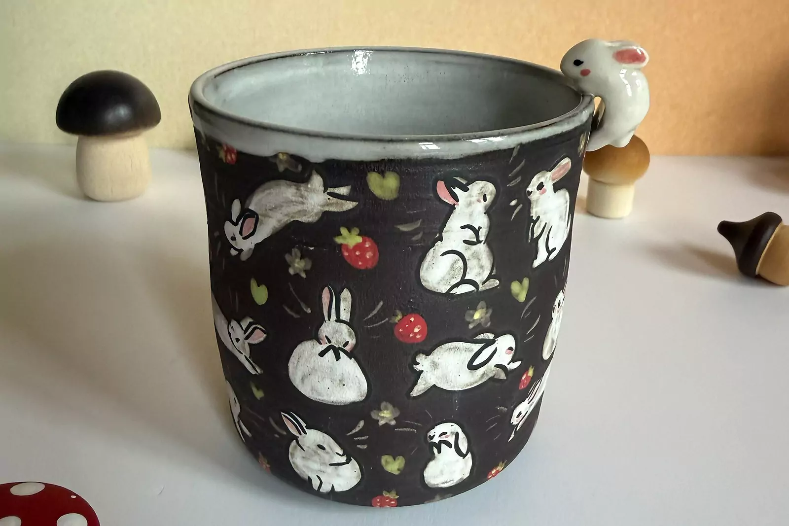 Small Cup - Sculpted - Strawberry Hamsters - Image 8