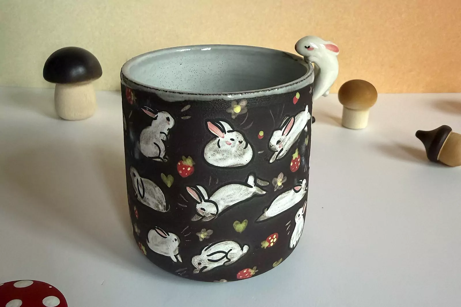 Small Cup - Sculpted - Strawberry Hamsters - Image 6