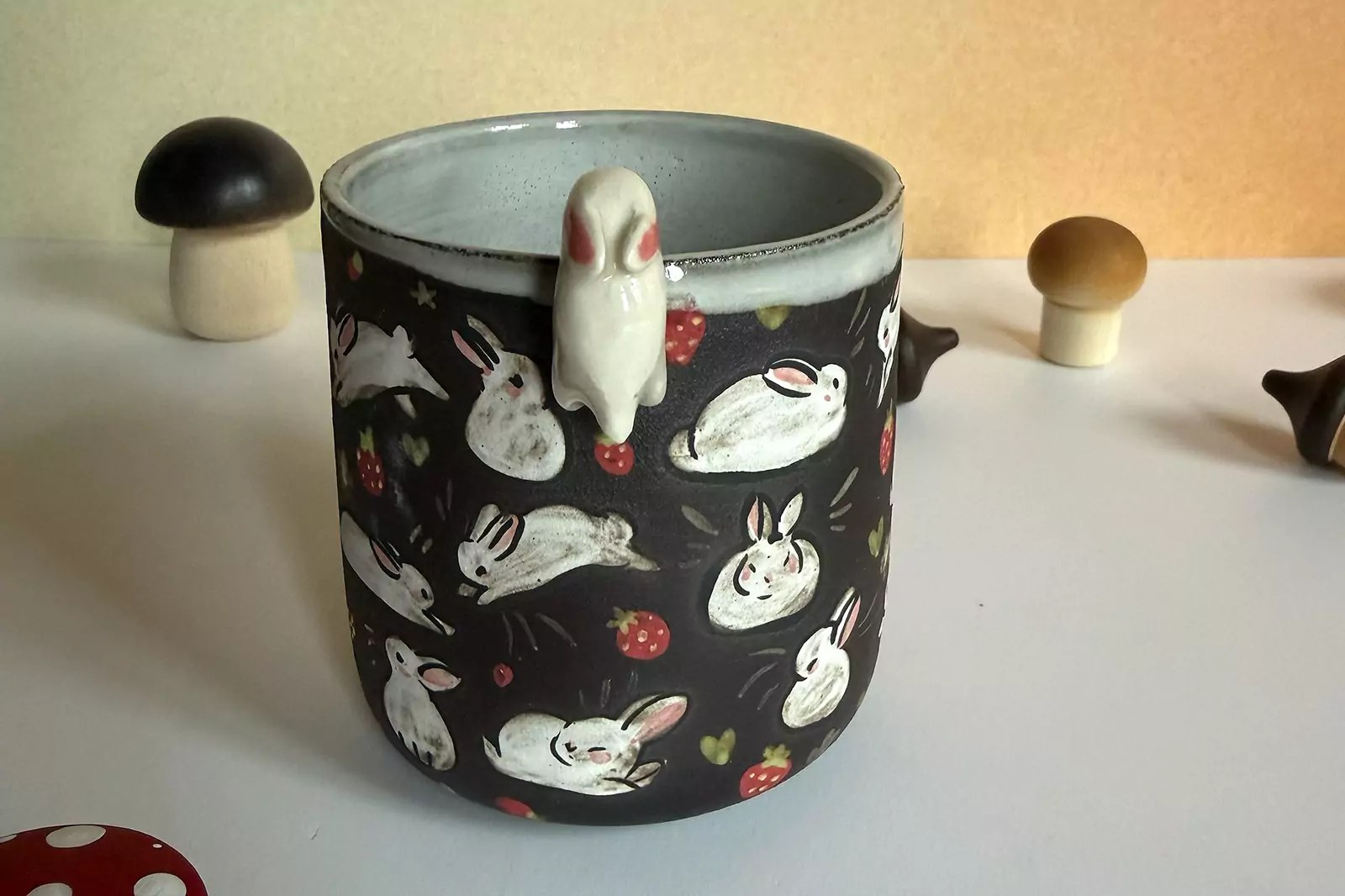 Small Cup - Sculpted - Strawberry Hamsters - Image 5