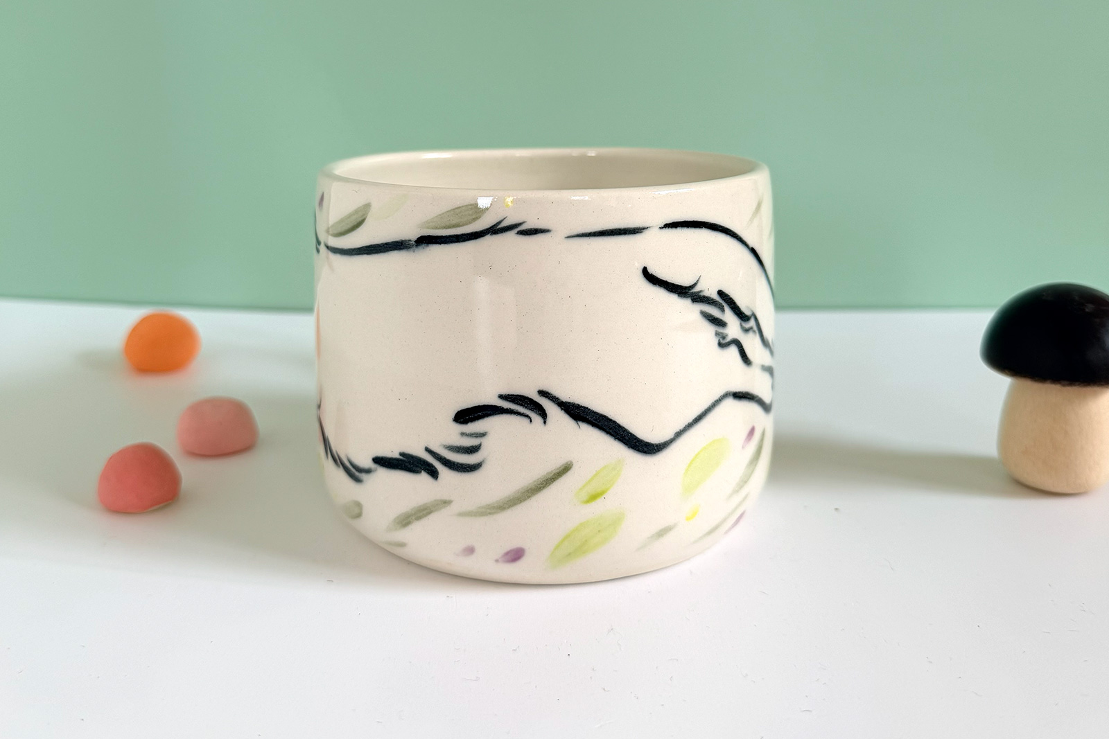 Alternative view of Latte Mug - Borzoi