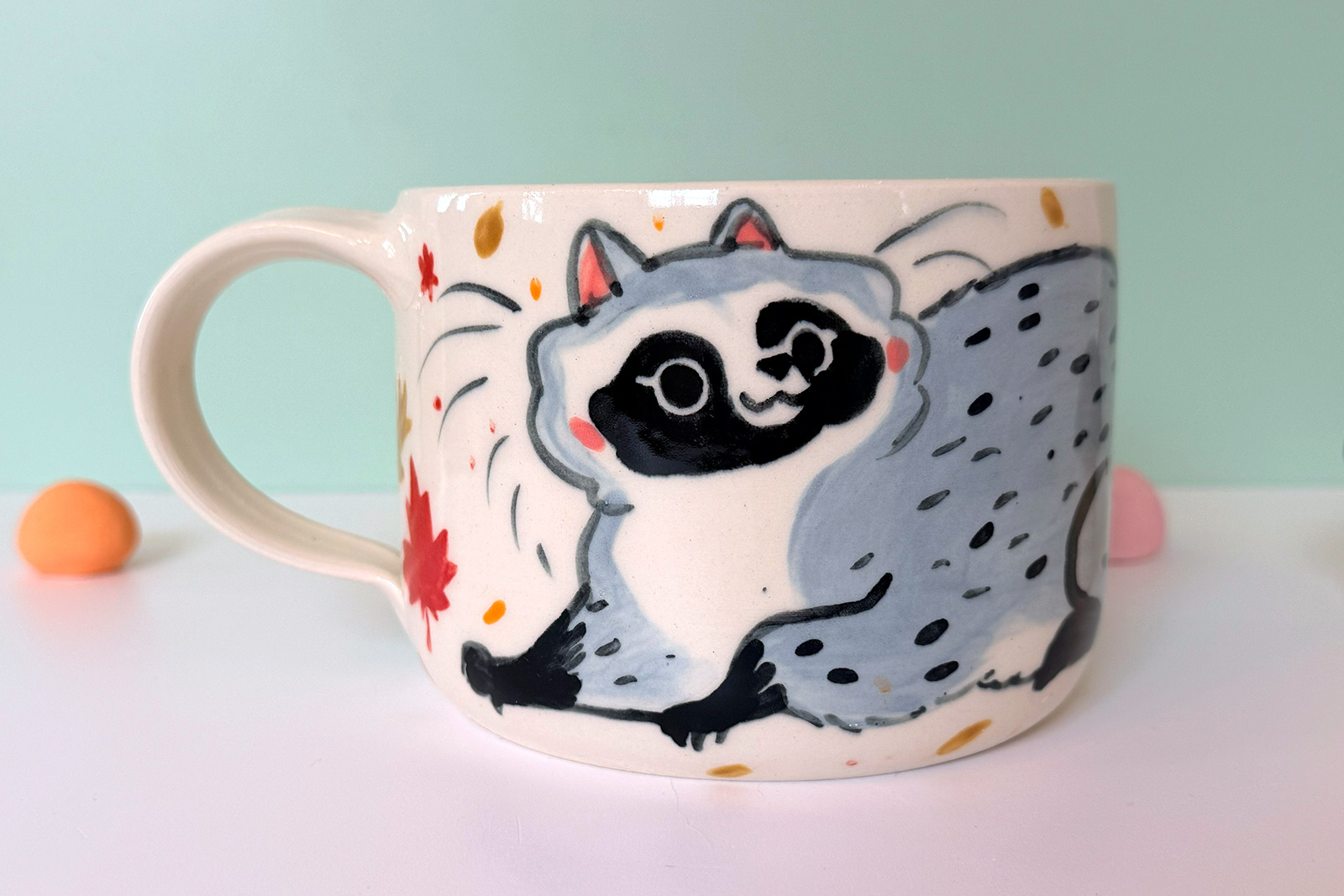 Latte Mug - Raccoon