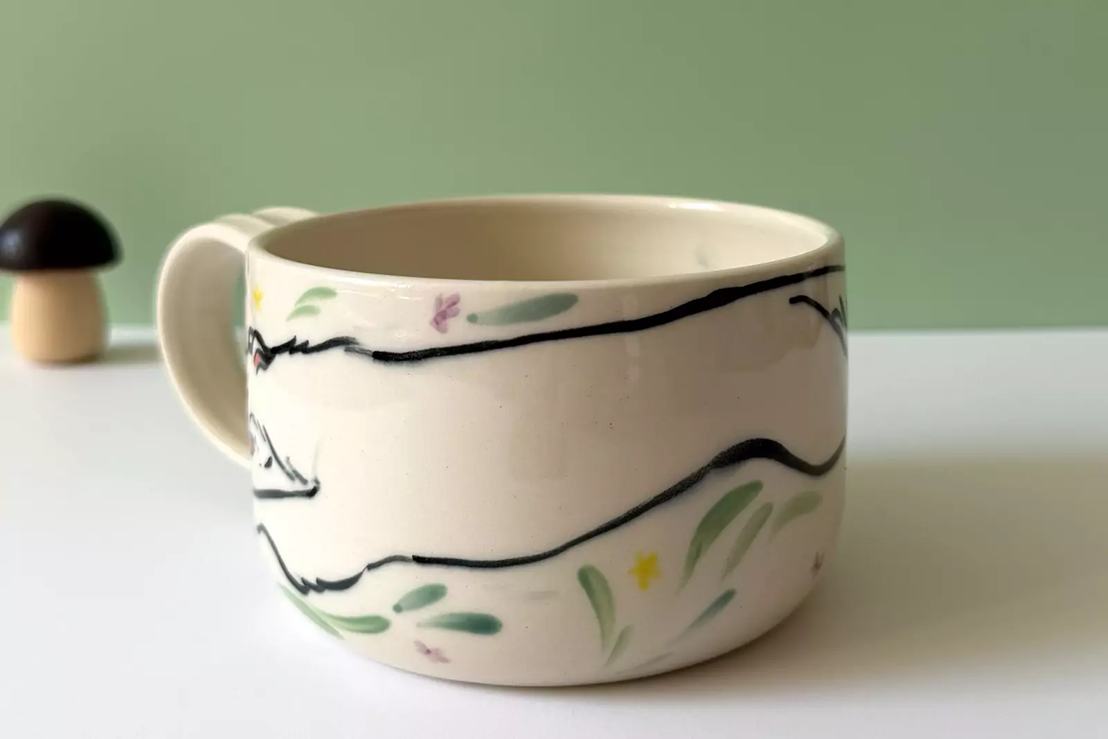 Alternative view of Latte Mug - Borzoi