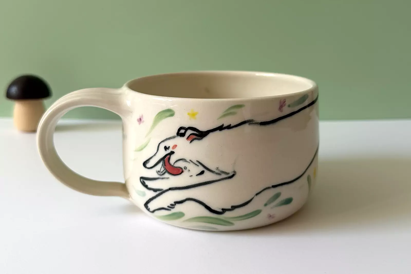 Latte Mug - Borzoi