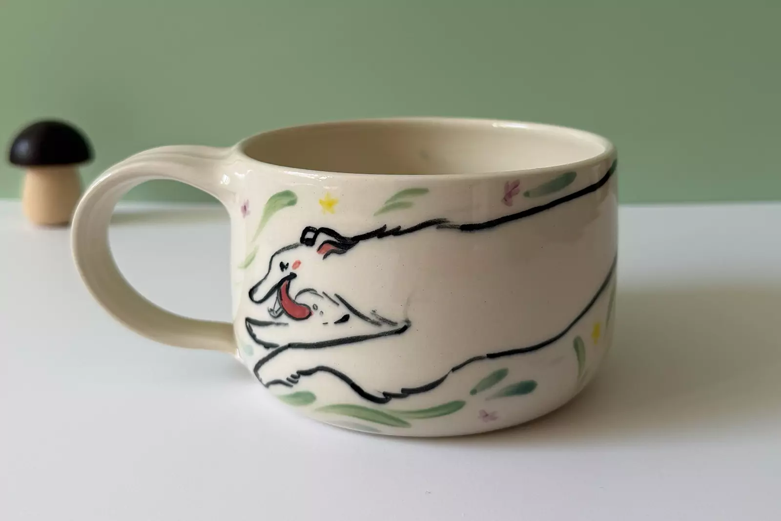 Latte Mug - Borzoi - Image 6