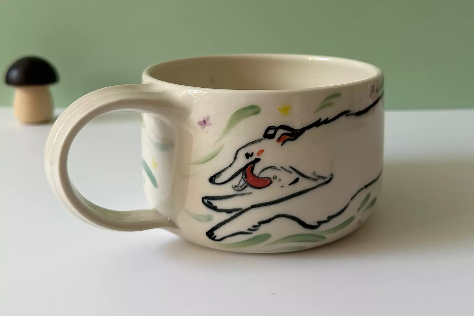 Latte Mug - Borzoi - Image 5