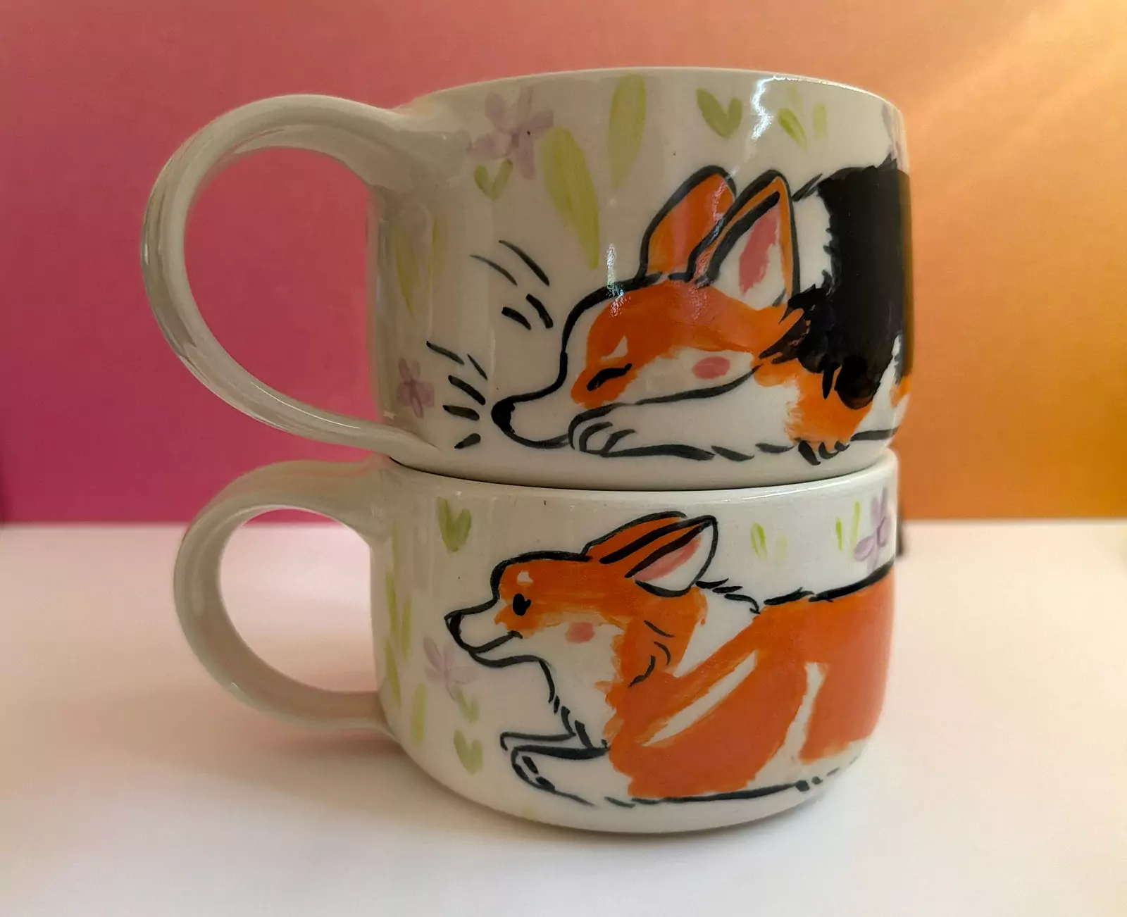 Latte Mug - Pembroke Corgi