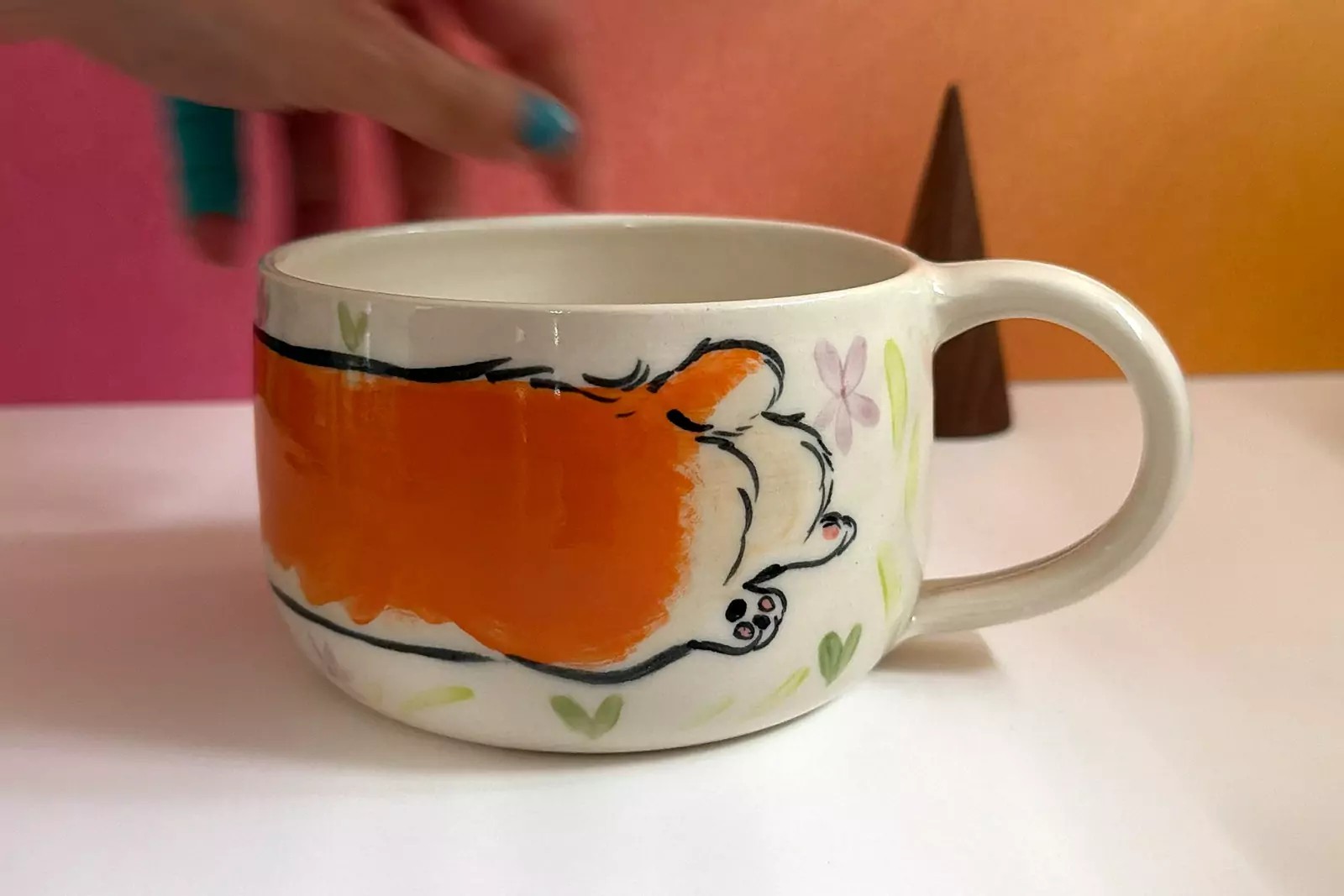 Latte Mug - Pembroke Corgi - Image 4