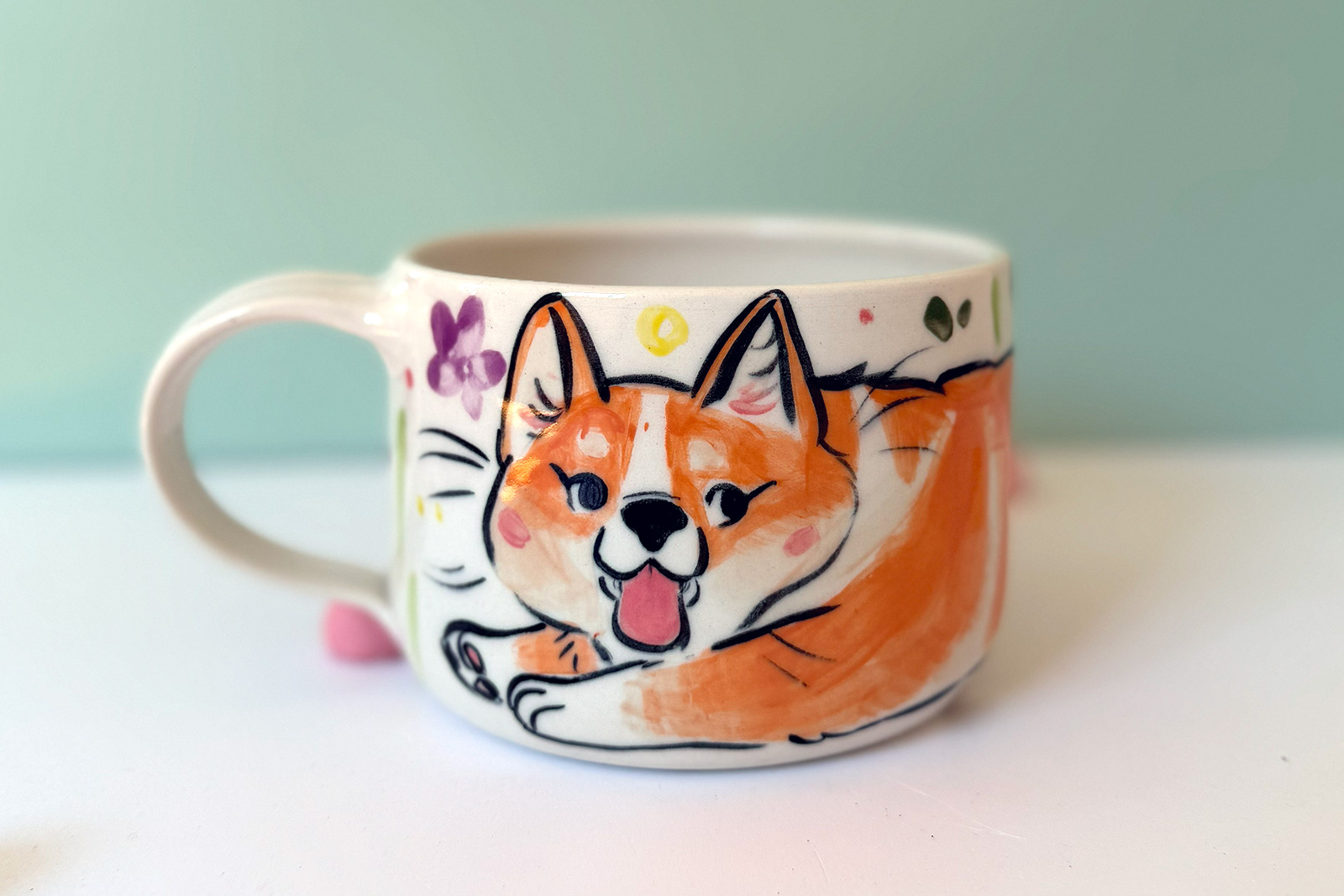 Mug Latte - Corgi Pembroke