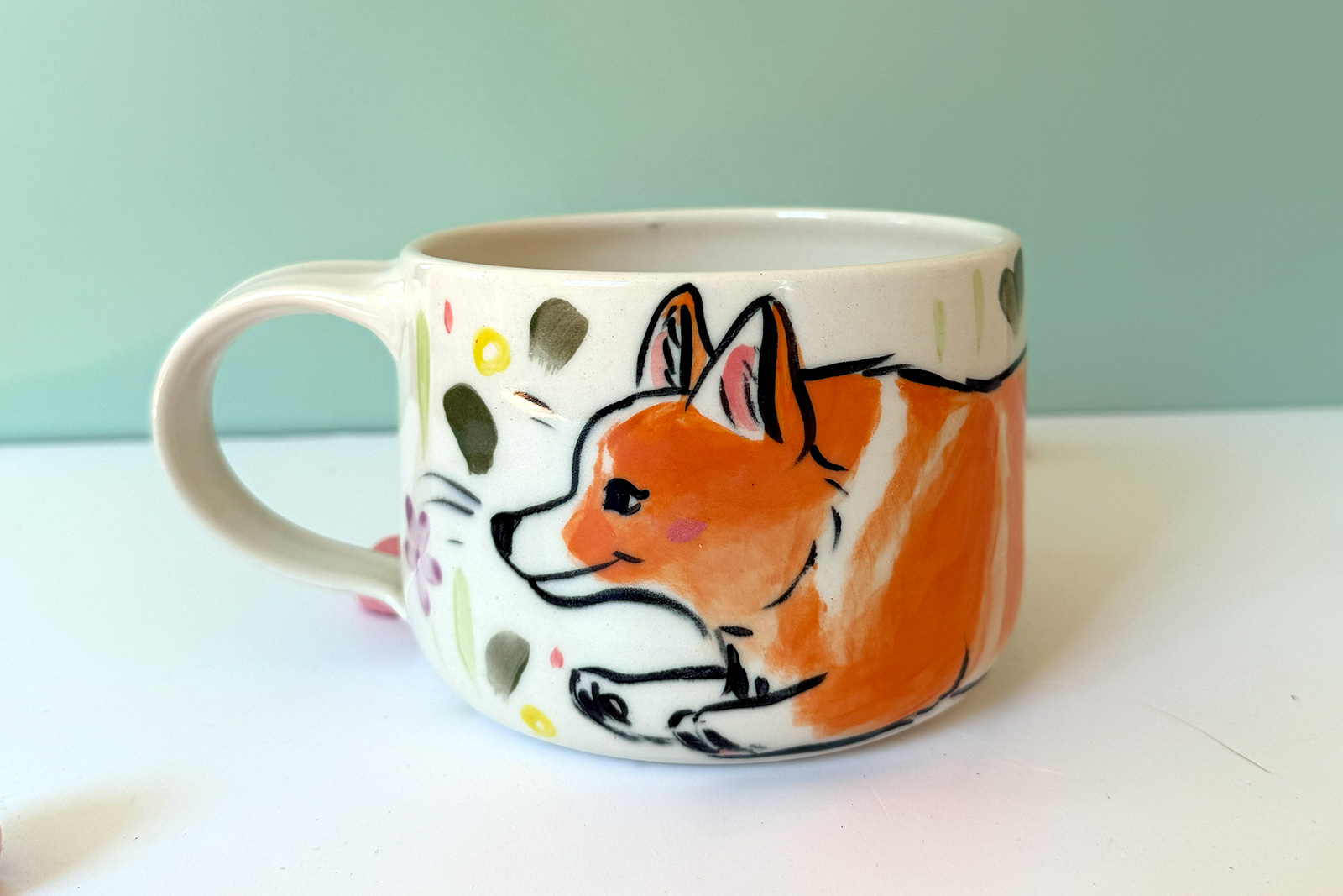 Latte Mug - Pembroke Corgi