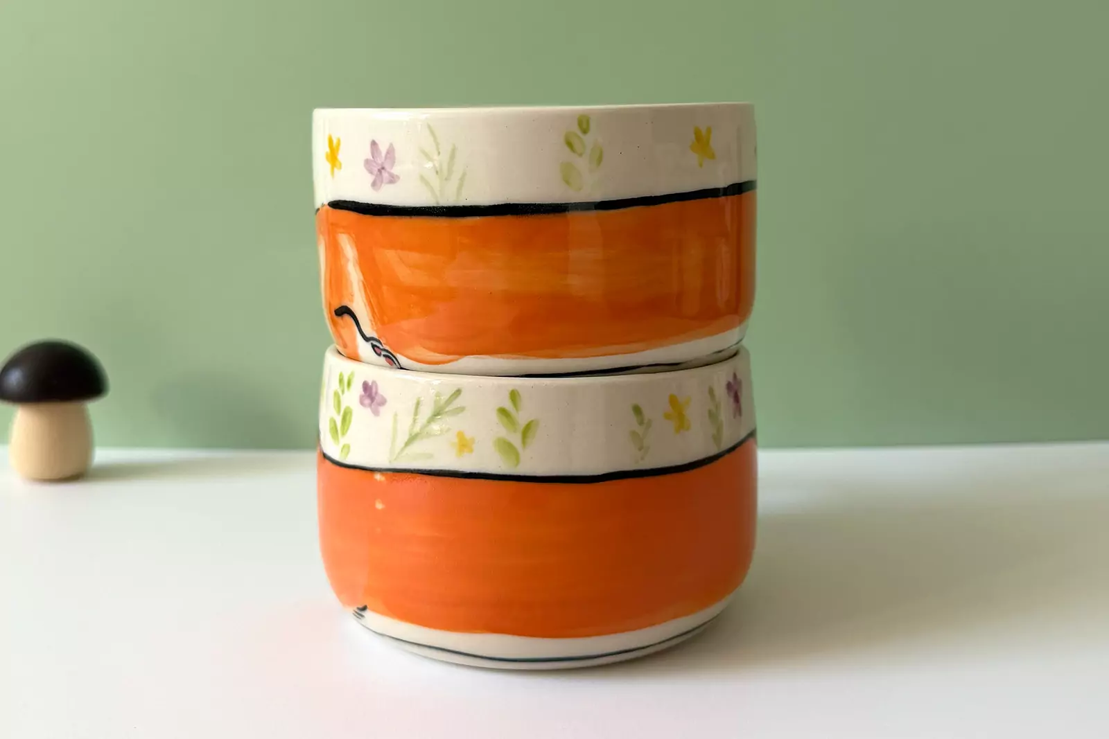 Alternative view of Latte Mug - Pembroke Corgi