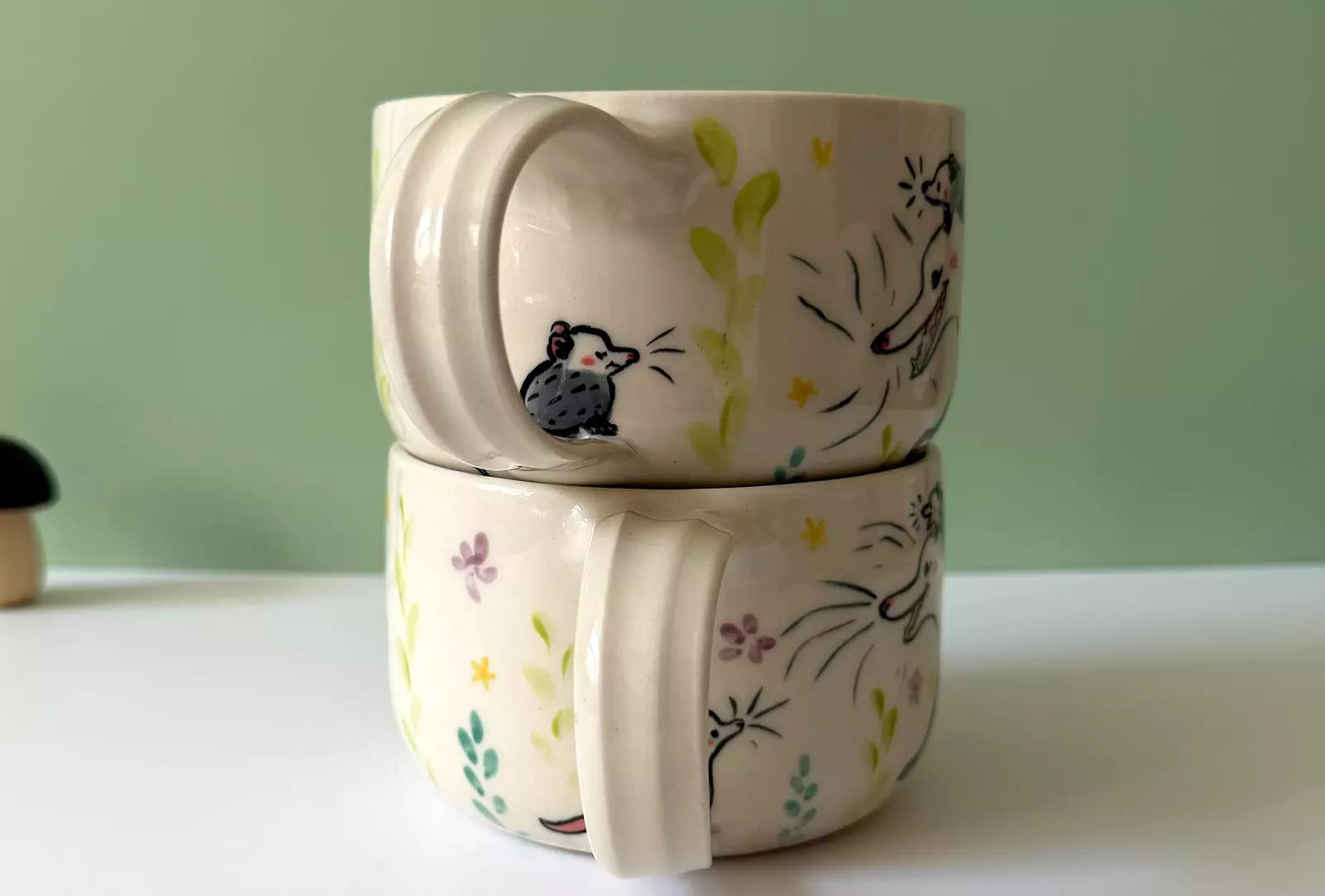Latte Mug - Opossums - Image 3
