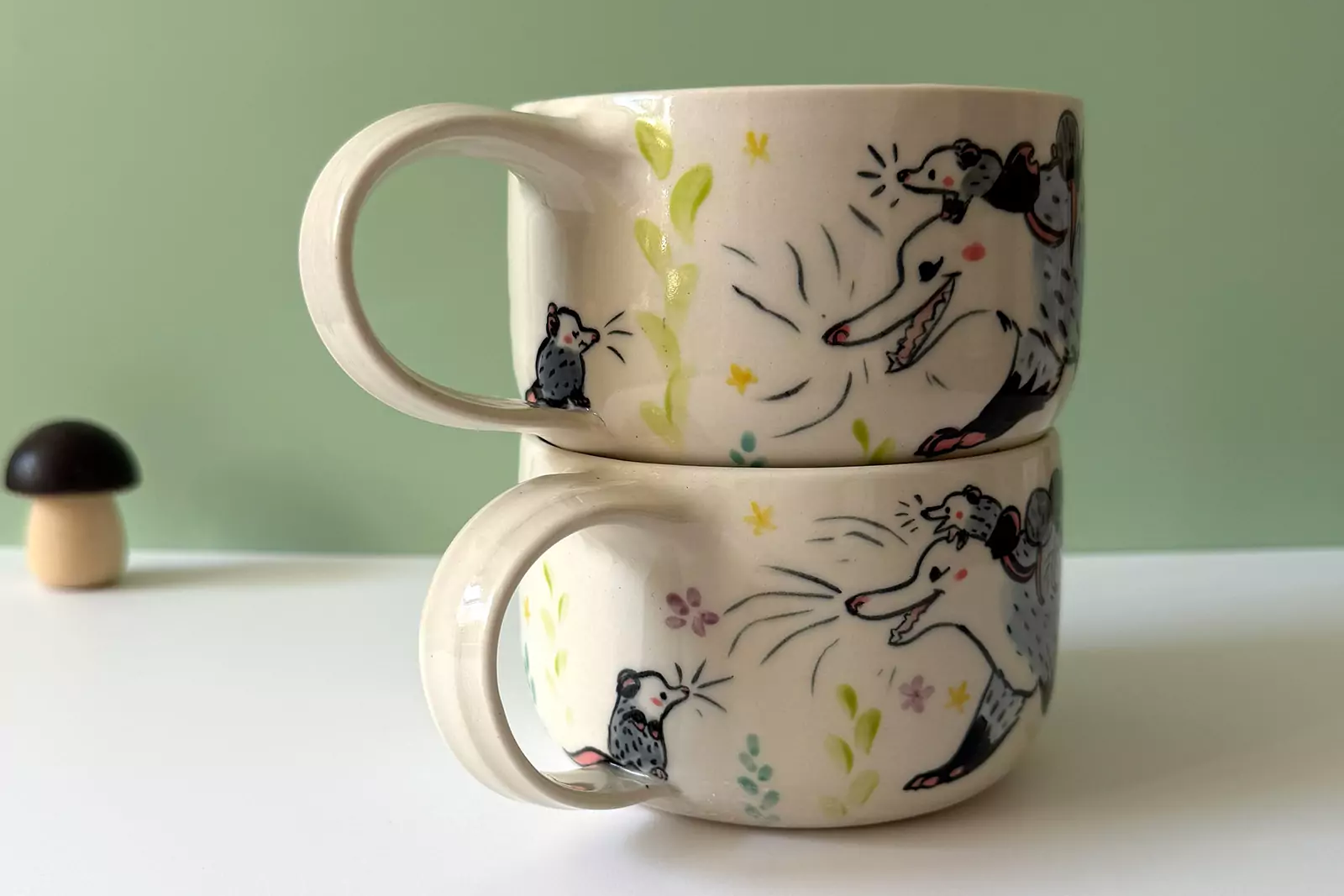 Latte Mug - Opossums - Image 4