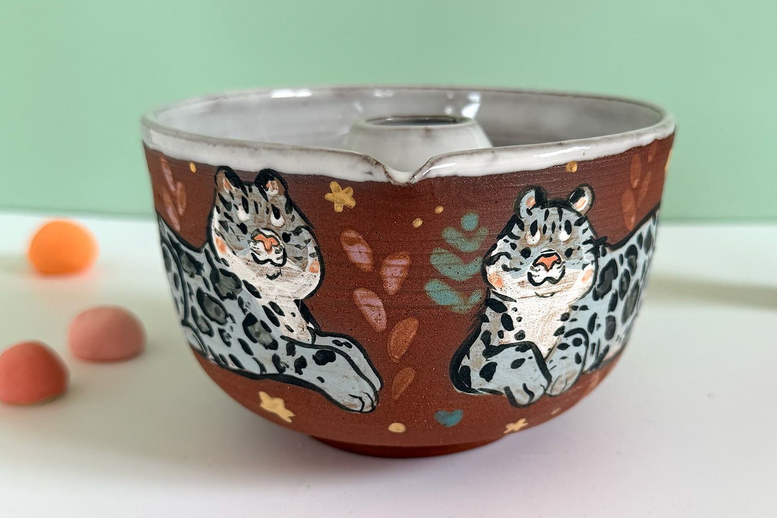 Alternative view of Set Matcha - Snow Leopards