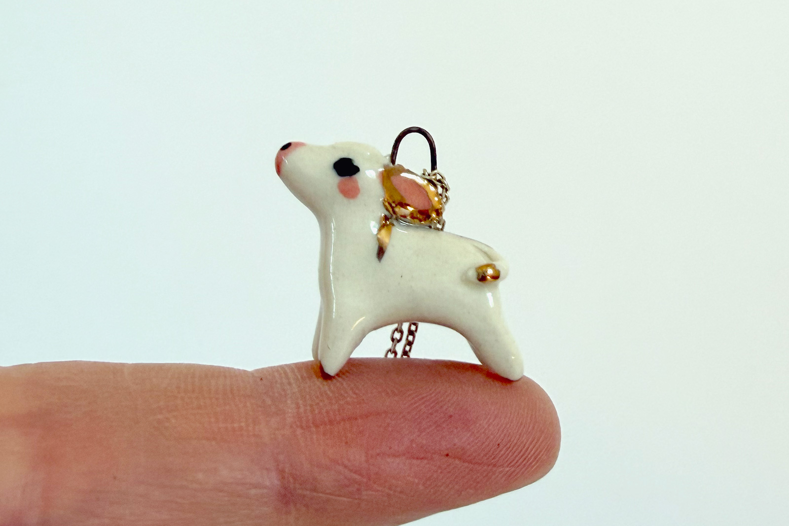 Pendentif - Âne Blanc