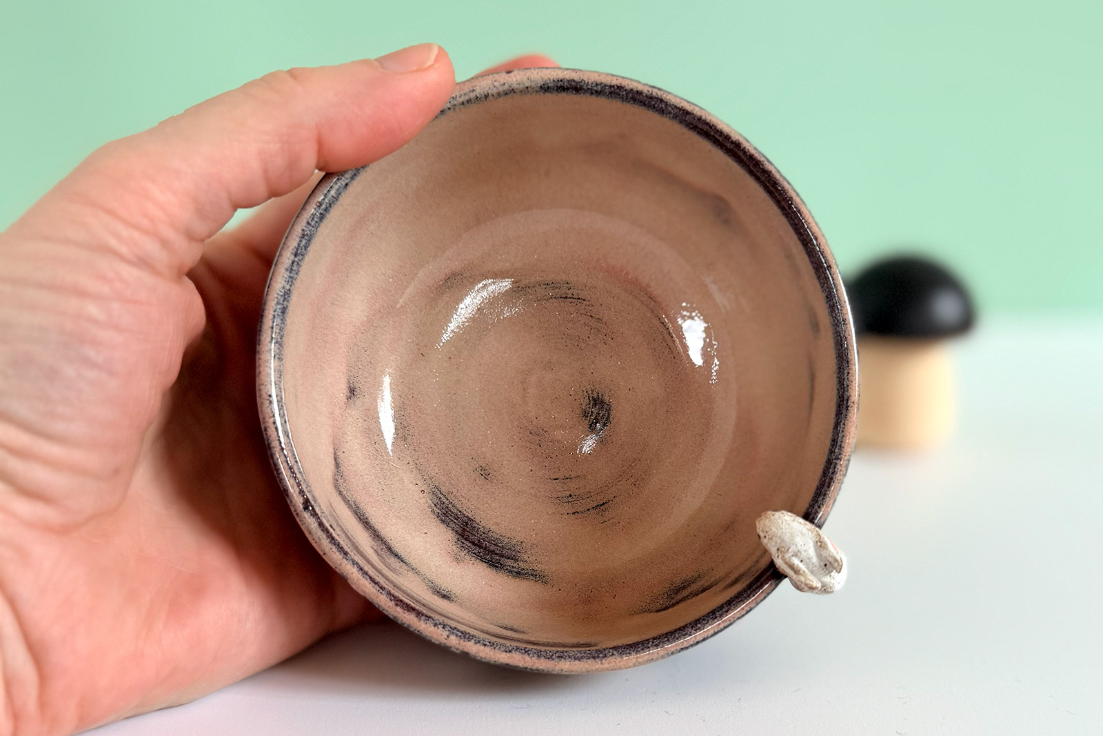 Small Dish - Sculpted - Strawberry Bunnies - Image 4