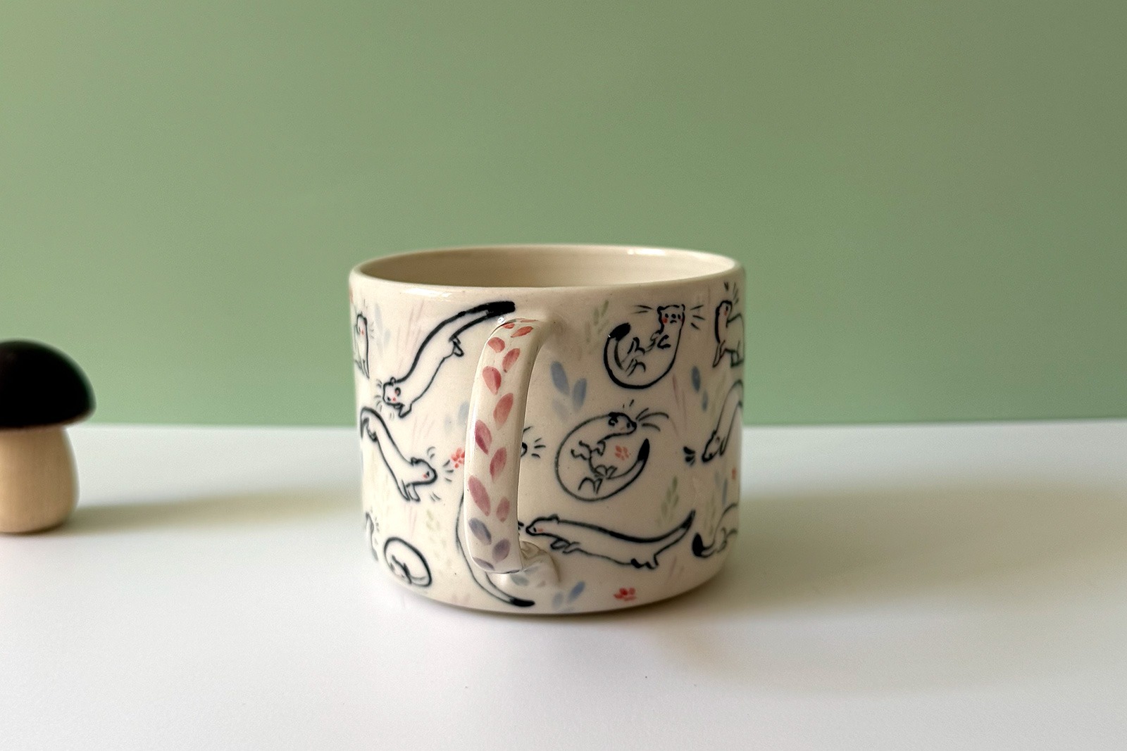 Alternative view of Mug - Too Many Ermines
