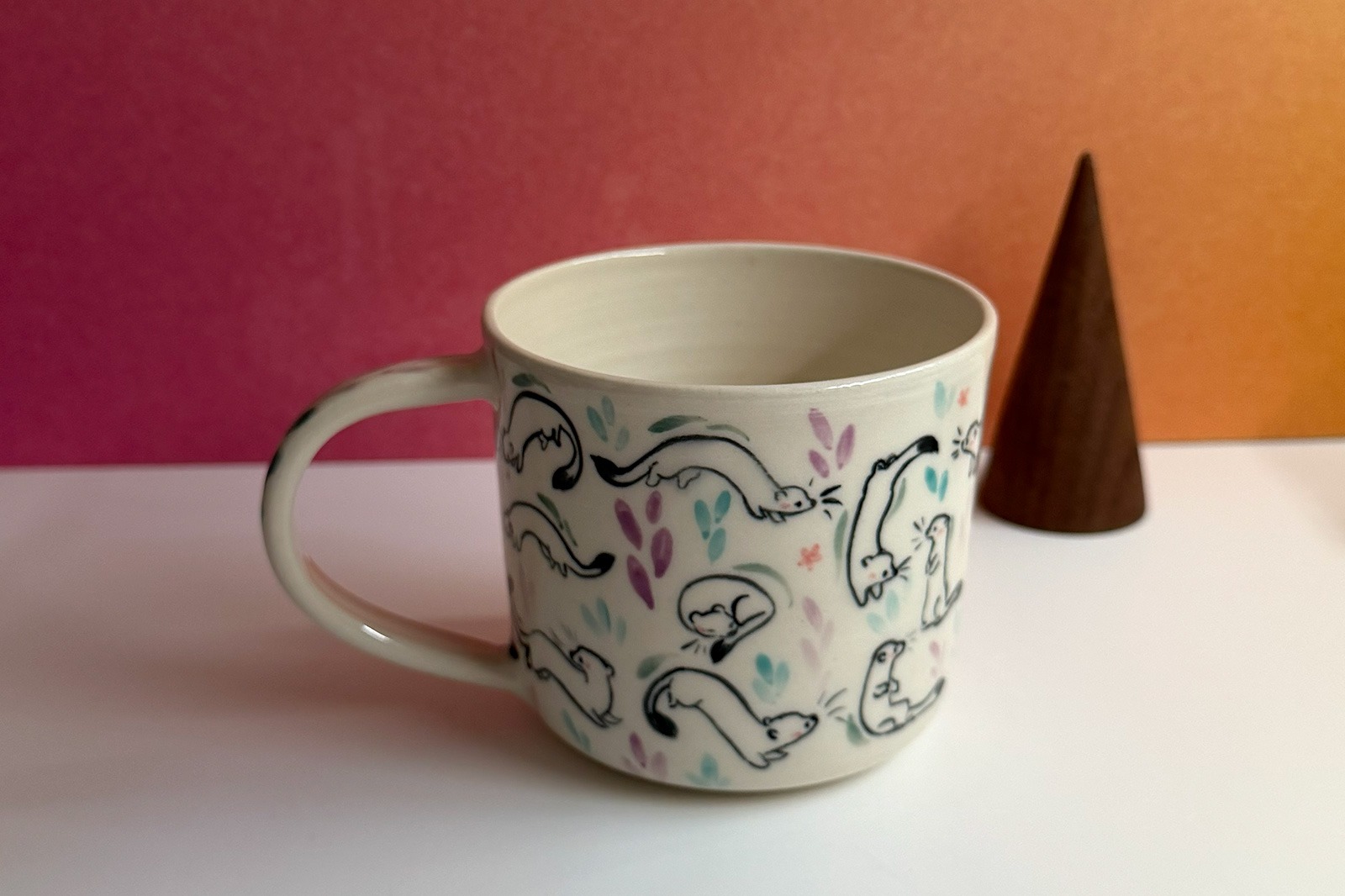 Alternative view of Mug - Trop d'Hermines