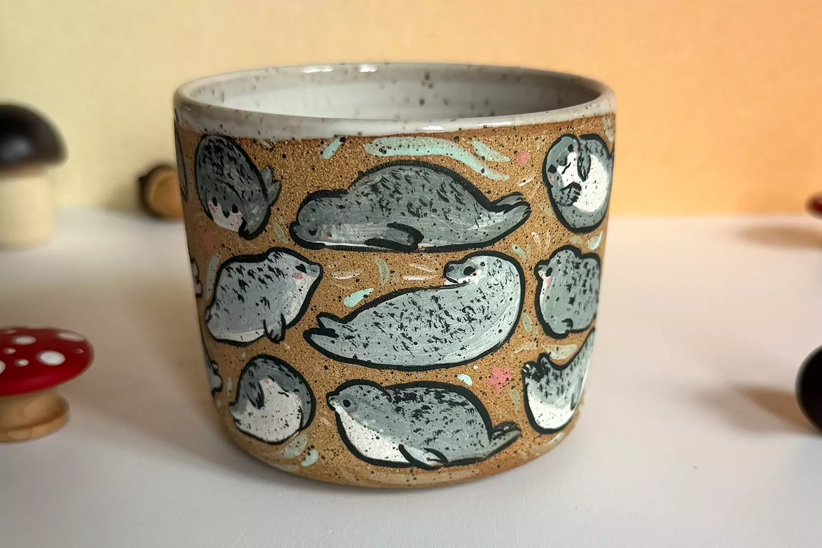 Cup - Many Seals - Speckled - Image 2