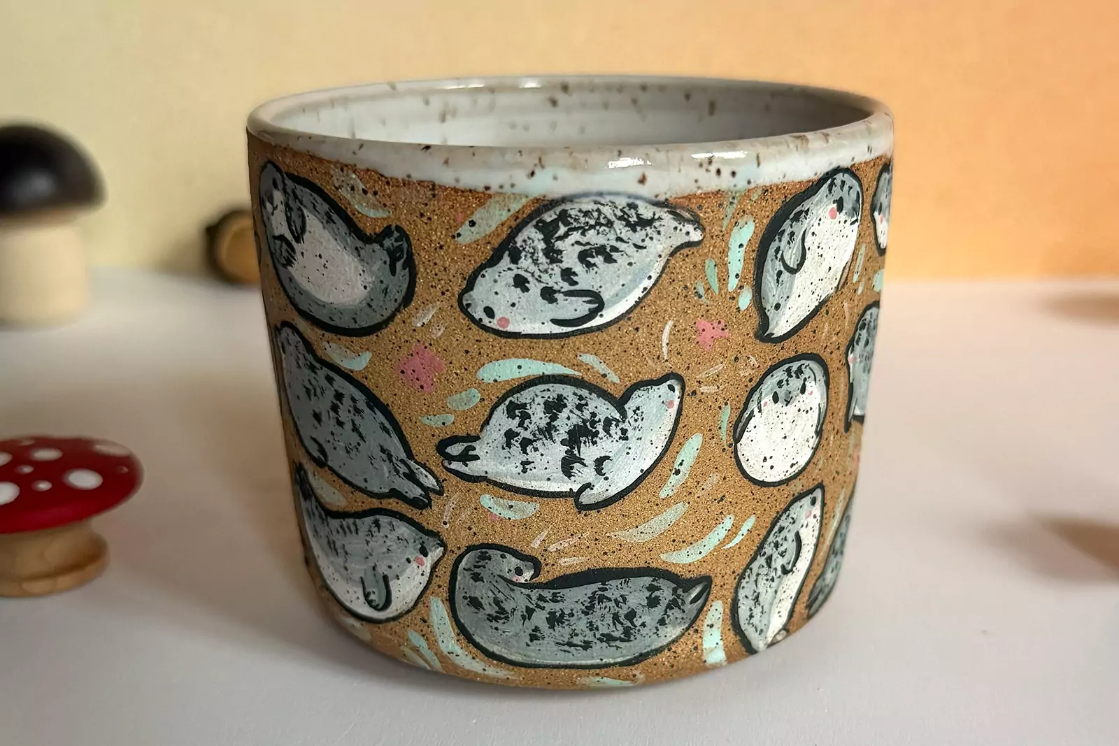 Cup - Many Seals - Speckled