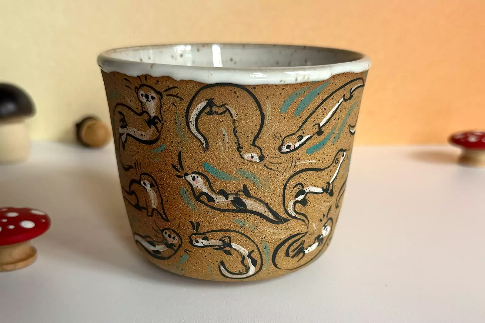 Mug - Speckled - Too Many Otters - Image 5