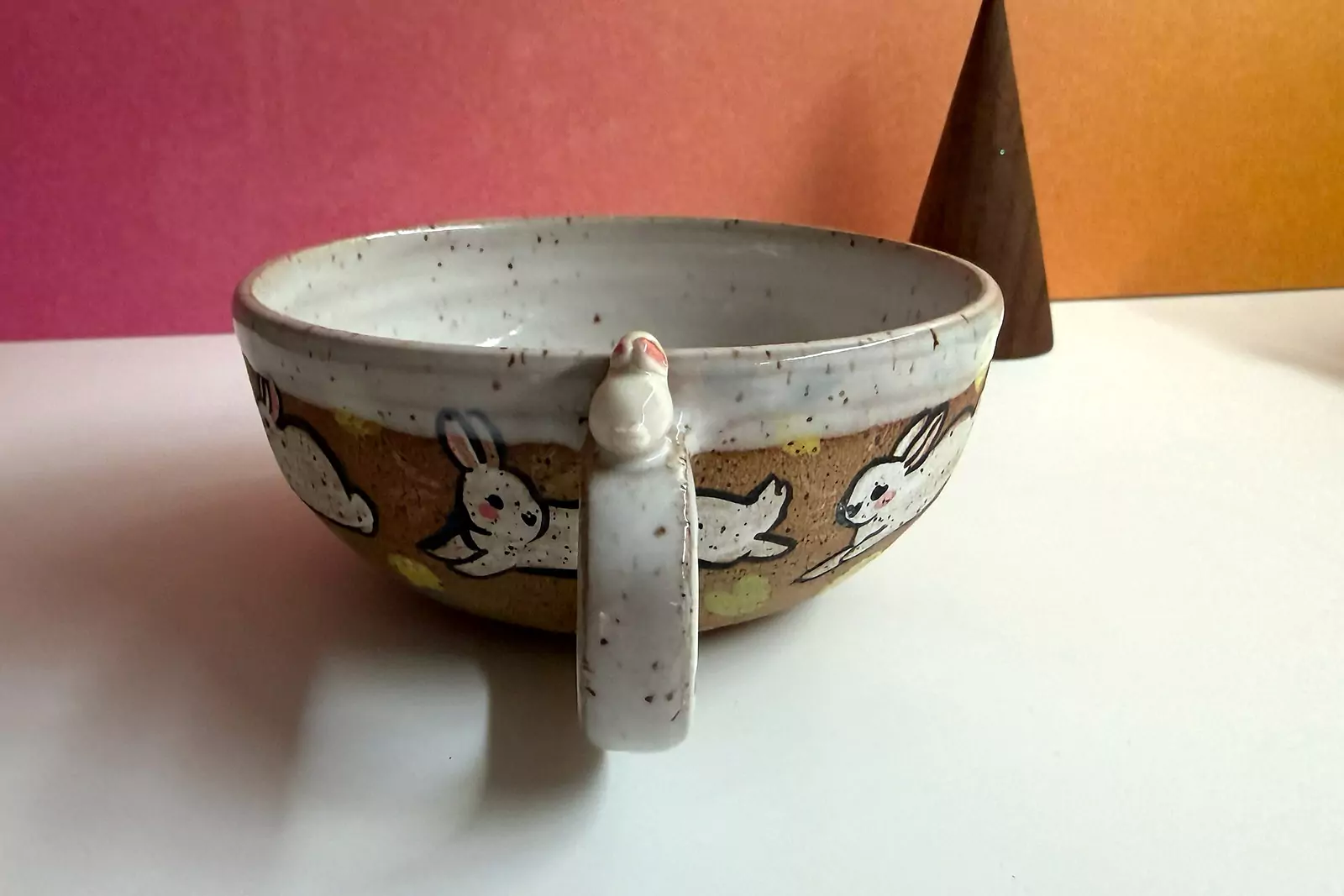 Tasse a thé - Sculptée - Lapins et Citrons – Image 2